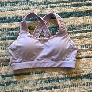DSG Light purple sports bra with lighter purple trim. Size small. Worn once.